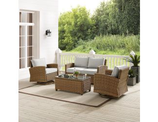 Bradenton 4Pc Swivel Rocker Conversation Set