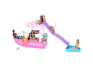 Barbie Dream Boat Playset w/ Pool Slide & Accessories Ages 3+ Years