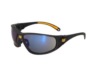 Safety Glasses - Black/Blue Mirror