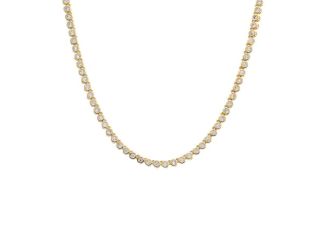 CZ Bezel Tennis Necklace Size 16"