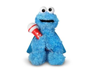 Sesame Street Plush Kids Karaoke Backpack Speaker/Microphone Cookie Monster