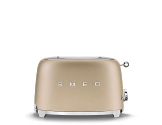 Smeg 50's Retro Style Aesthetic 2 Slice Toaster-Matte Champagne