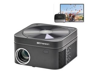 120" Home Theater LCD Projector Combo with Built-In DVD Player
