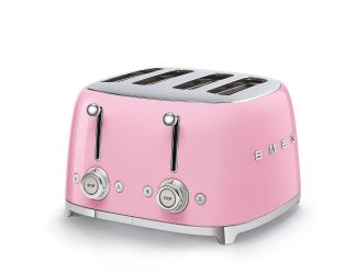 Smeg 50's Retro Style 4x4 Toaster-Pink