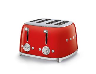 Smeg 50's Retro Style 4x4 Toaster-Red