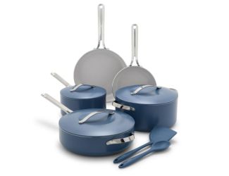 Nova 10pc Ceramic Nonstick Cookware Set Ocean
