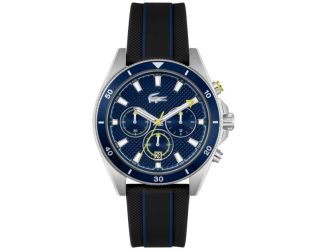 Men's Mainsail Chronograph Black Silicone Strap Navy Dial