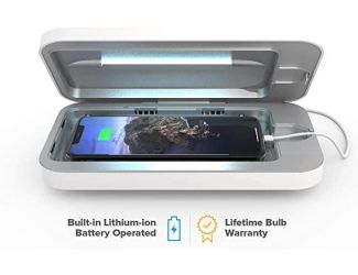 PhoneSoap GO UV Sanitizer/6,000 mAh Power Bank - White