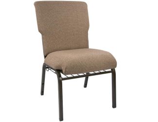 Mixed Tan Discount Church Chair - 21 in. Wide