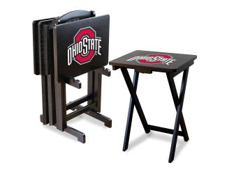 Ohio State TV Trays w/Stand