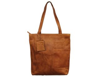 Leon Leather Tote/Shoulder Bag Cognac