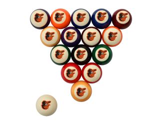 Baltimore Orioles Retro Billiard Ball Set