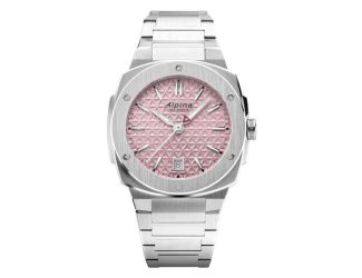Ladies' Alpiner Extreme Quartz Silver-Tone Stainless Steel Watch Pink Dial