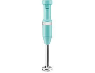 Corded Variable-Speed Immersion Blender in Aqua Sky with Blending Jar