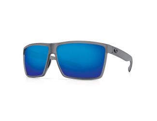 Rincon Polarized Sunglasses - Smoke Crystal/Blue Mirror