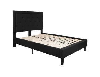 Black Queen Size Tribeca Platform Bed Frame