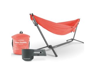 Swiftlet Hammock Stand Bundle - Granite Grey Stand / Daylight Coral Hammock