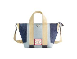 True Religion Patchwork Denim Tote Bag