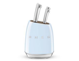 Smeg Knife Block Set-Pastel Blue