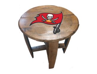 Tampa Bay Buccaneers Oak Barrel Table