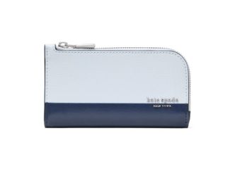 Devin Colorblocked Small Slim Bifold Wallet - Pale Sapphirine Multi