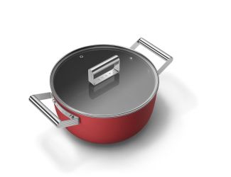 Smeg 5 qt Casserole-Matte Red