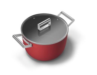 Smeg 8 qt Casserole-Matte Red