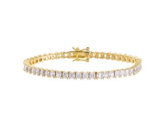 CZ Princess Cut Tennis Bracelet Size 6.5"