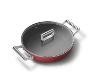 Smeg 4 qt Deep Pan-Matte Red