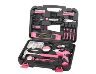 135 Piece Household Tool Kit - Pink