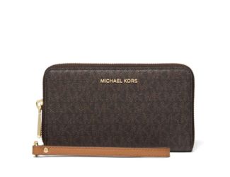 Large Smartphone Wristlet - Brown