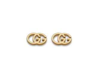 GG Tissue Yellow Gold Earrings