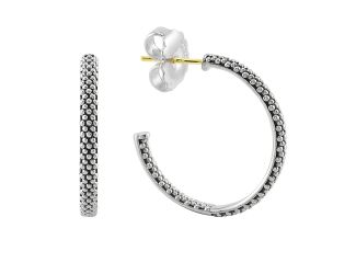 SIGNATURE CAVIAR Beaded Hoop Earrings