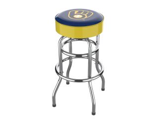 Milwaukee Brewers Chrome Bar Stool