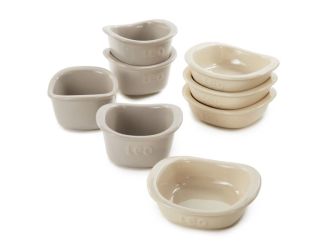 Leo Balance Stone 8p Square Ramekin Set