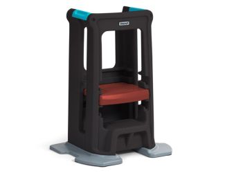 Toddler Tower Adjustable Stool, Espresso
