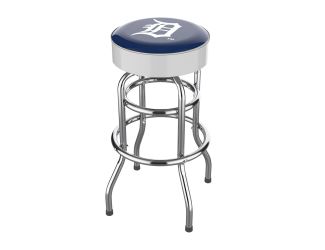 Detroit Tigers Chrome Bar Stool