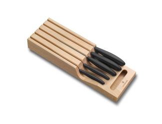 Swiss Classic Block Sets, 6-Piece Set With In-Drawer Knife Holder Black