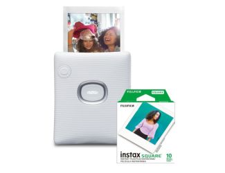 Instax SQUARE Link Smartphone Printer Bundle Ash White
