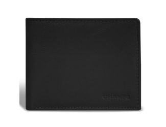 Onyx Leather Zip Bi-Fold Wallet Size 4.5"x3.5"