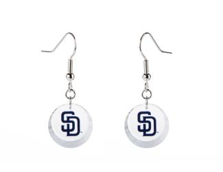 Pick Off Padres Earrings Exclusive