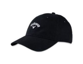 Callaway Heritage Twill 2022 Men's Golf Hat - Black/White