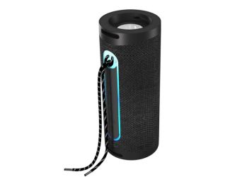 Portable Bluetooth Speaker w/ Flashlight Black