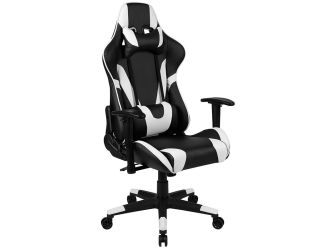 Black/White X30 Series Reclining Gaming Chair