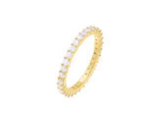Thin CZ Eternity Band Size 5