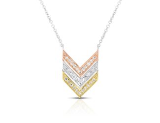Diamond Triple "V" Necklace