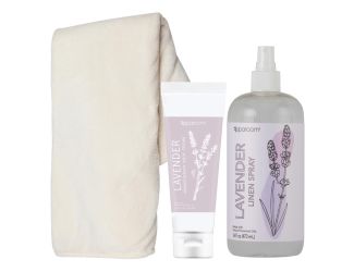 Blanket Kit Crean with Lavender Spray and Lotion