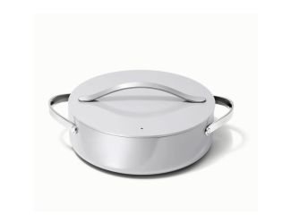 6qt Nonstick Ceramic Rondeau Pan w/ Lid Gray