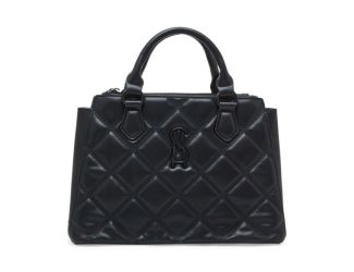 BJENNI Quilted Medium Satchel - Black