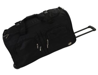 30" Rolling Multi-Pocket Duffle - Black